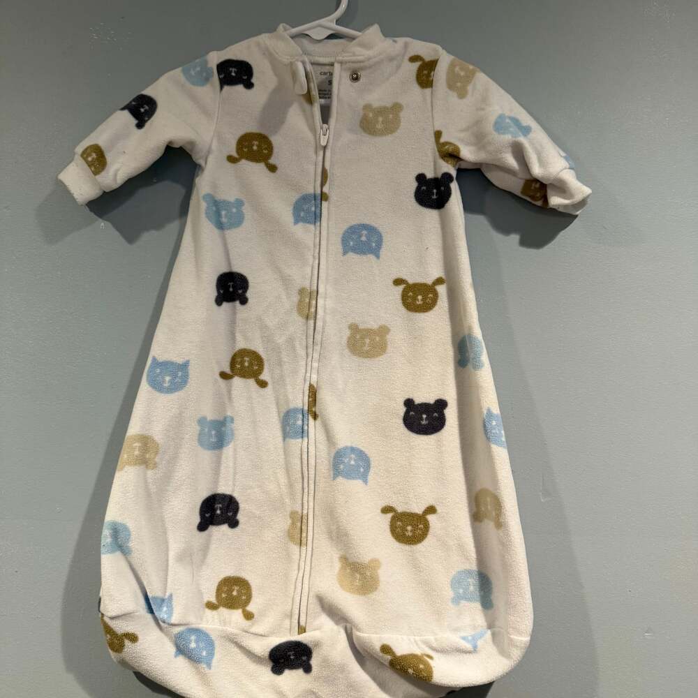 Carter’s Fleece Sleep Sack – Long Sleeve Wearable Blanket – Size Small
